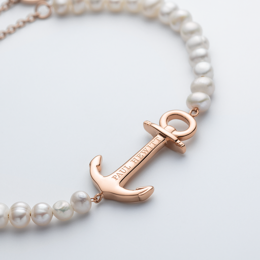Paul Hewitt The Anchor Beads Armkette Roségold Pearl Günstiger Verkauf