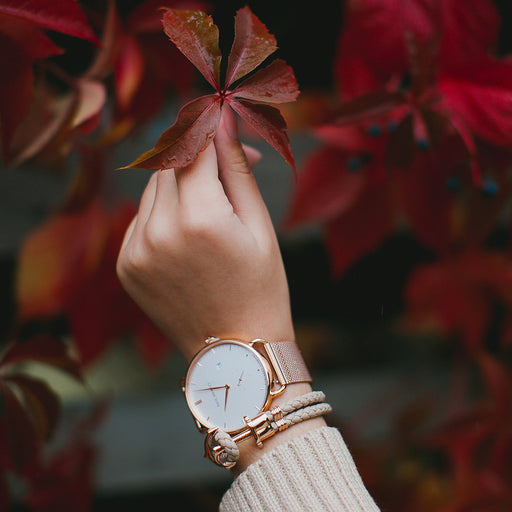 Paul Hewitt Ankerarmband Phrep Roségold Leder Hazelnut Versandkostenfrei