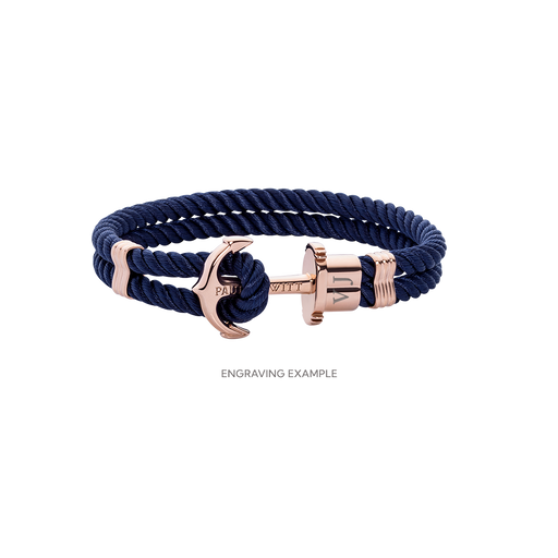 Paul Hewitt PHREP Armband Roségold Marineblau Black Friday