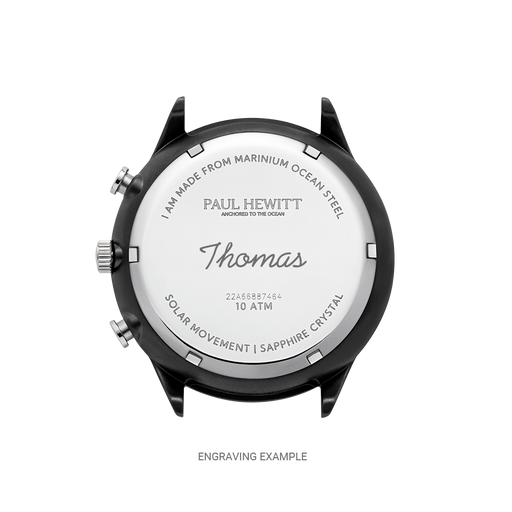 Paul Hewitt Chrono Uhr Schwarz Neueste Mode