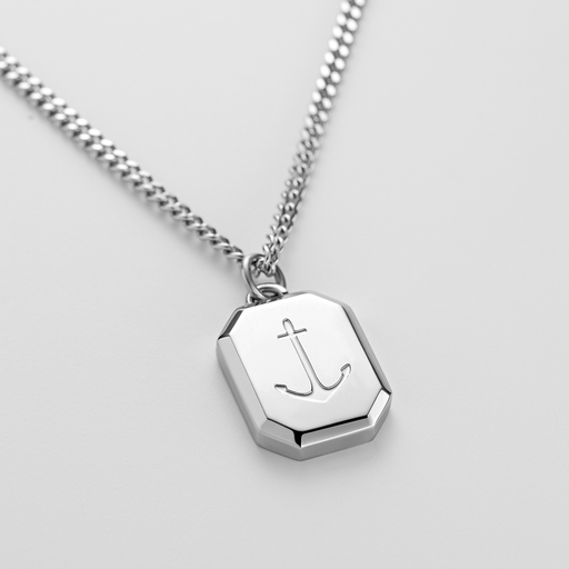 Paul Hewitt Men's Octagonal Halskette Anchor Silber Online Outlet