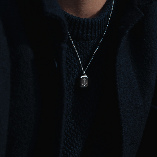 Paul Hewitt Men's Octagonal Halskette Anchor Silber Online Outlet
