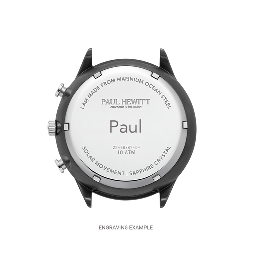 Paul Hewitt Chrono Uhr Gun Metal Weiß Bestseller