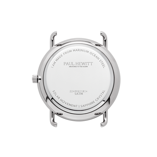 Paul Hewitt Sailor 39 mm Uhr Silber Weiß Kauf eins, bekomm eins gratis