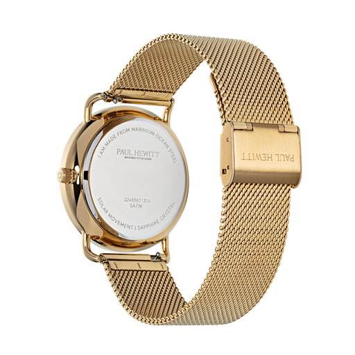 Paul Hewitt Sailor 39 mm Uhr Gold Blau Tägliche Deals