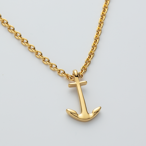 Paul Hewitt Men's Anchor Halskette Gold Sonderangebote