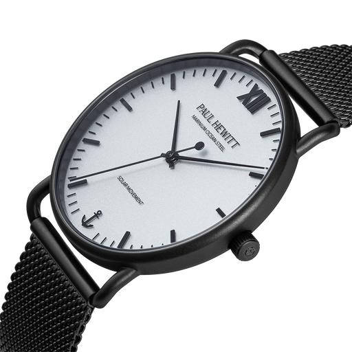 Paul Hewitt Sailor 39 mm Uhr Schwarz Weiß Riesige Ersparnisse