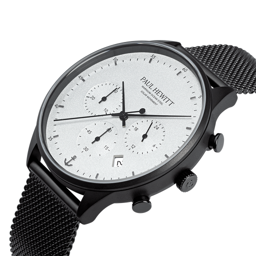 Paul Hewitt Chrono Uhr Schwarz Weiß VIP-Rabatte