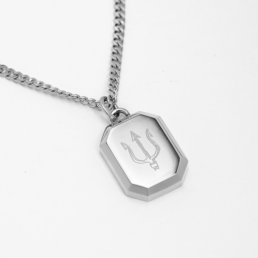 Paul Hewitt Men's Octagonal Halskette Trident Silber Letzter Tag