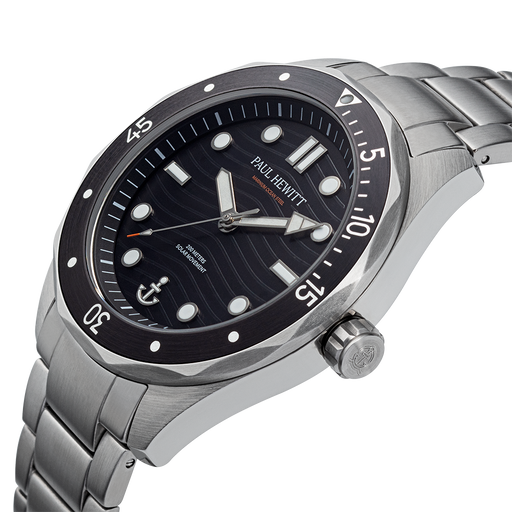Paul Hewitt Ocean Diver Uhr Silber Schwarz Zeitbegrenzte Promotion