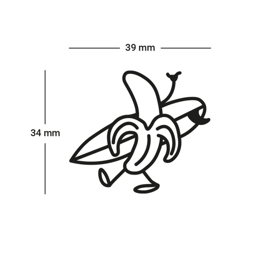 Paul Hewitt Men's Surfing Banana Tattoo Bis zu 50% Rabatt