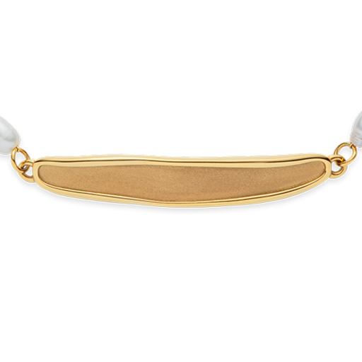Paul Hewitt Engravable Plate Pearl Armkette Gold Nur noch ein Tag übrig