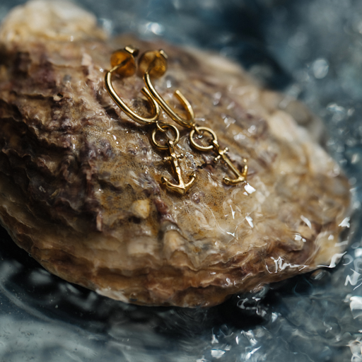 Paul Hewitt The Anchor II Hoops Ohrring Gold Günstiger Verkauf