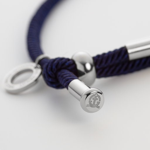 Paul Hewitt Vitamin Sea Gravur Armband Silber Marineblau Fabrikverkauf