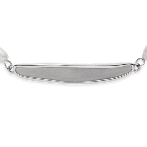 Paul Hewitt Engravable Plate Pearl Armkette Silber Flash Sale