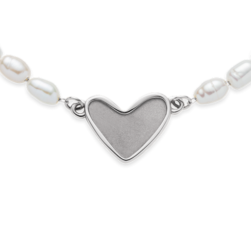 Paul Hewitt Engravable Heart Pearl Armkette Silber Online Shopping