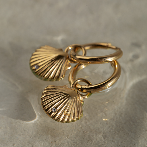 Paul Hewitt Scallop Ohrring Gold Jubiläumsangebot