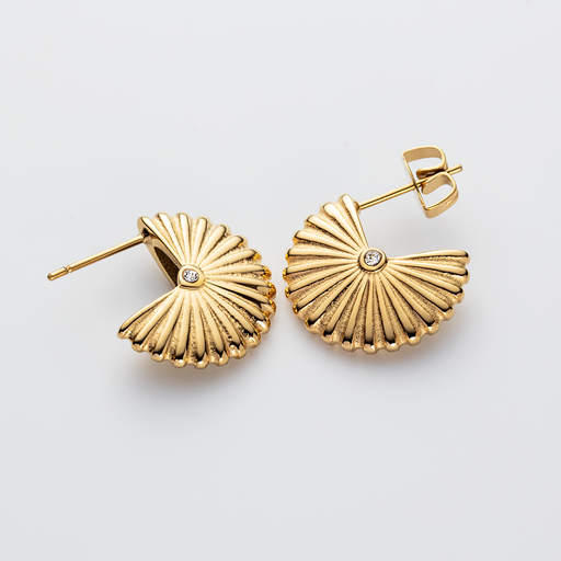 Paul Hewitt Scallop Ohrstecker Gold Lagerräumung