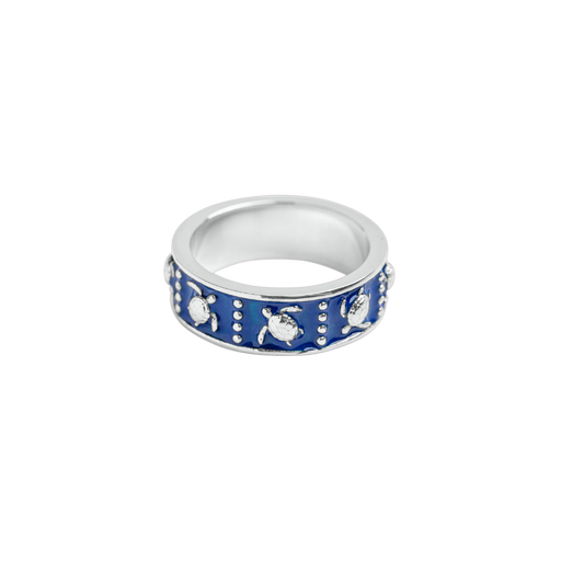 Paul Hewitt Turtle Enamel Ring Silber Neueste Stile