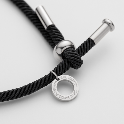 Paul Hewitt Vitamin Sea Armband Silber Schwarz zollfrei