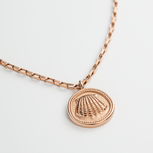Paul Hewitt Scallop Halskette Roségold Im Verkauf