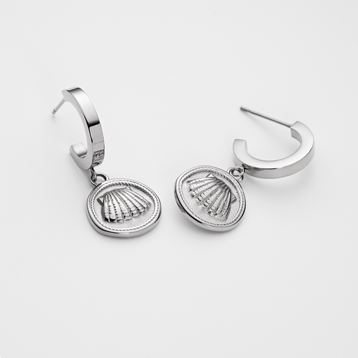 Paul Hewitt Scallop Coin Ohrring Silber Online