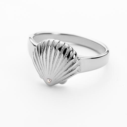 Paul Hewitt Scallop Ring Silber im Angebot