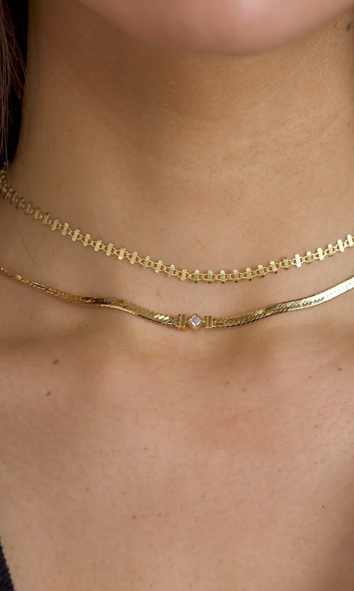 Paul Valentine Retro Sparkling Necklace Online Outlet