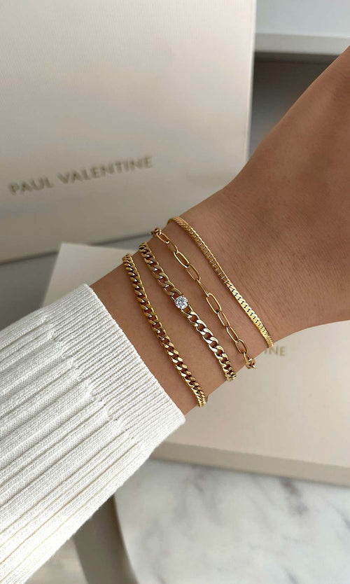 Paul Valentine Brilliant Curb Bracelet Exklusive Angebote