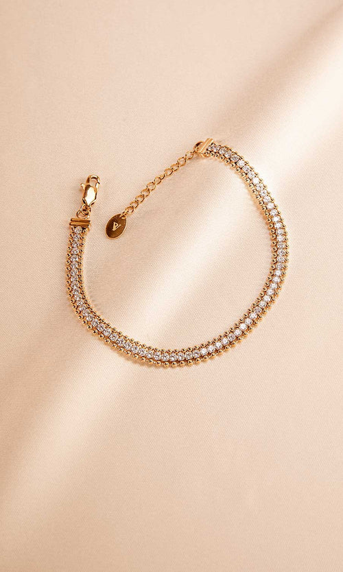 Paul Valentine Sparkling Tennis Bracelet Riesige Ersparnisse