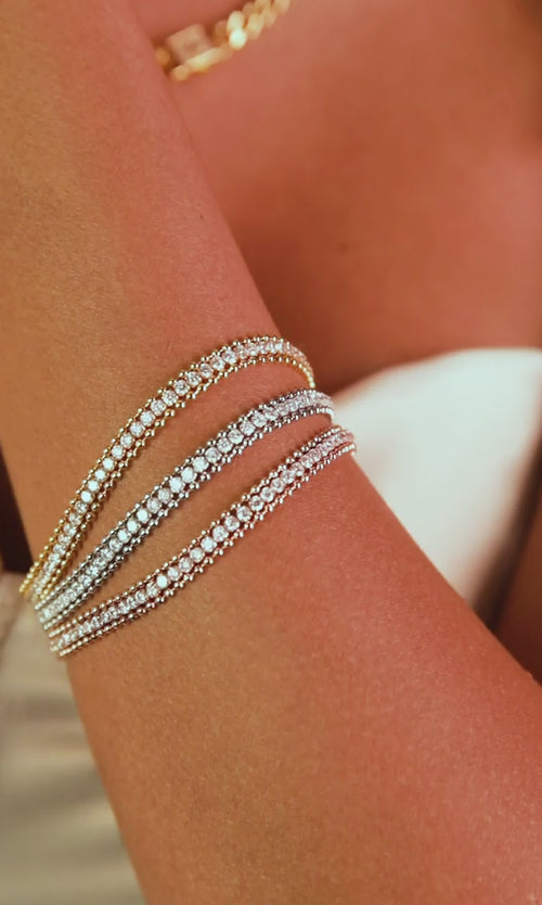 Paul Valentine Sparkling Tennis Bracelet Riesige Ersparnisse