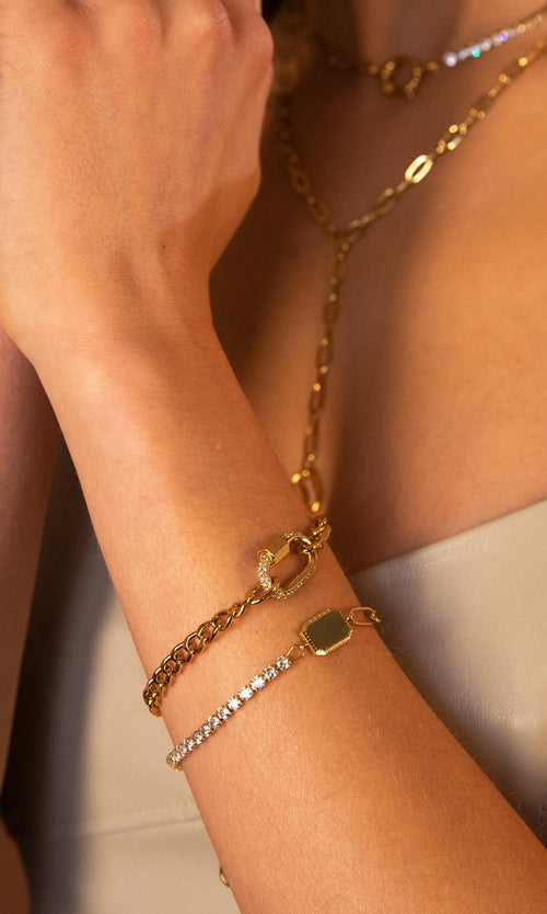 Paul Valentine Éclat Cuban Bracelet Super Sparpreis