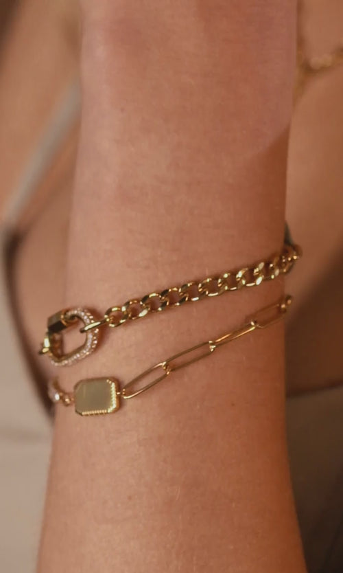 Paul Valentine Éclat Cuban Bracelet Super Sparpreis