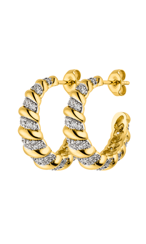 Paul Valentine Sparkle Twisted Hoops JETZT KAUFEN