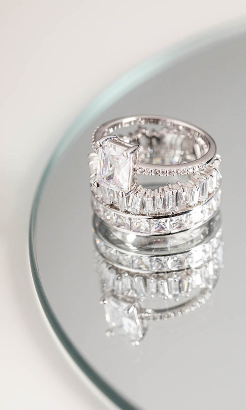 Paul Valentine Emerald Pavé Ring Bis zu 55% Rabatt