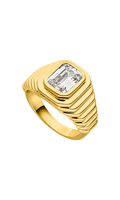 Paul Valentine Emerald Ring White 50% Rabatt mit kostenlosem Versand