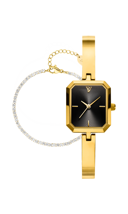 Paul Valentine Ethereal Watch & Sparkling Bracelet Set Vatertagsangebot