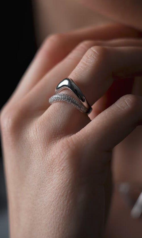 Paul Valentine Crystal Galaxy Ring Nur für heute