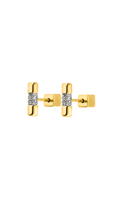 Paul Valentine Pure Ohrstecker 14k vergoldet Sonderangebot der Fabrik