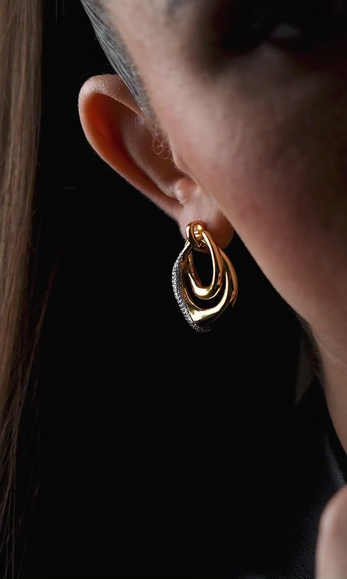 Paul Valentine Crystal Galaxy Earrings Bis zu 55% Rabatt