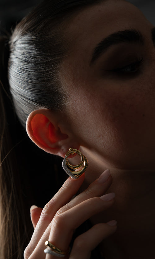 Paul Valentine Crystal Galaxy Earrings Bis zu 55% Rabatt