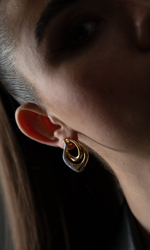 Paul Valentine Crystal Galaxy Earrings Bis zu 55% Rabatt