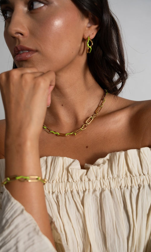 Paul Valentine Wave Rush Enamel Necklace im Angebot