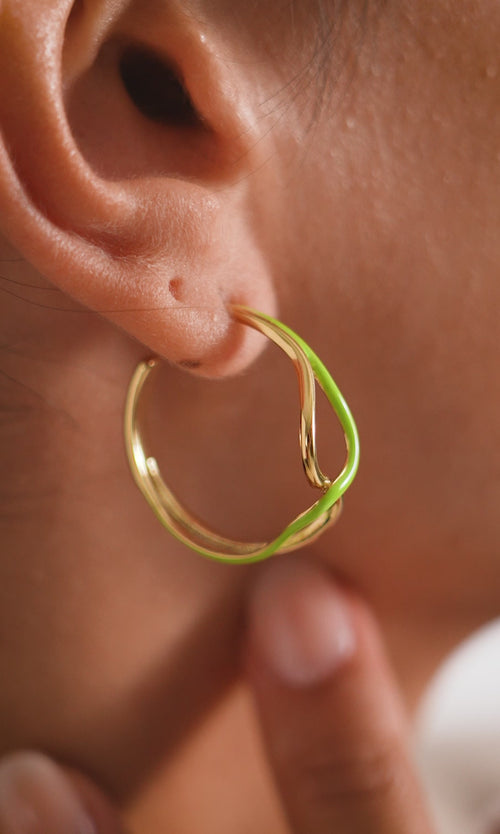 Paul Valentine Wave Rush Enamel Hoops Meist gekauft