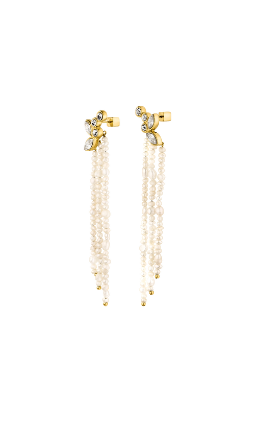 Paul Valentine Adorn Earrings Pearl Tassel Große Rabatte