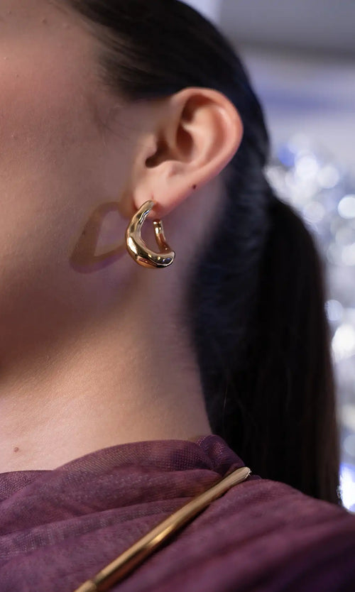 Paul Valentine Molten Twisted Hoops Bis zu 65% Rabatt