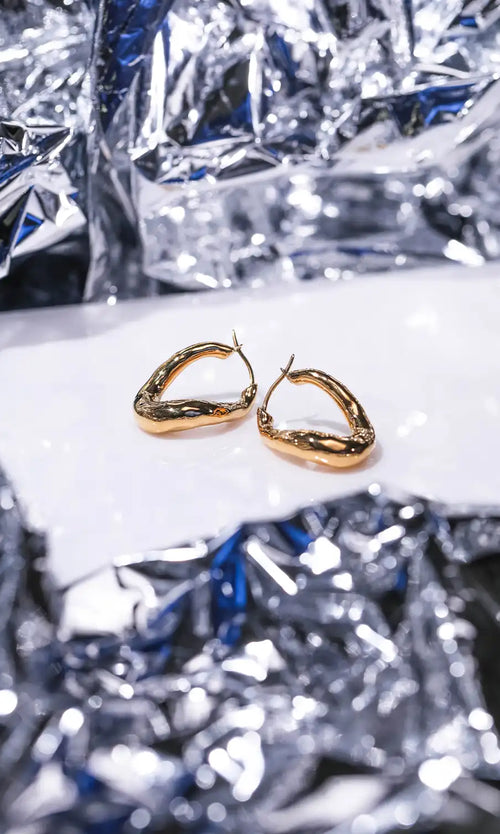 Paul Valentine Molten Twisted Hoops Bis zu 65% Rabatt