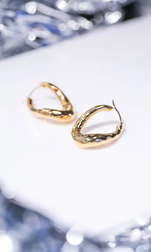 Paul Valentine Molten Twisted Hoops Bis zu 65% Rabatt