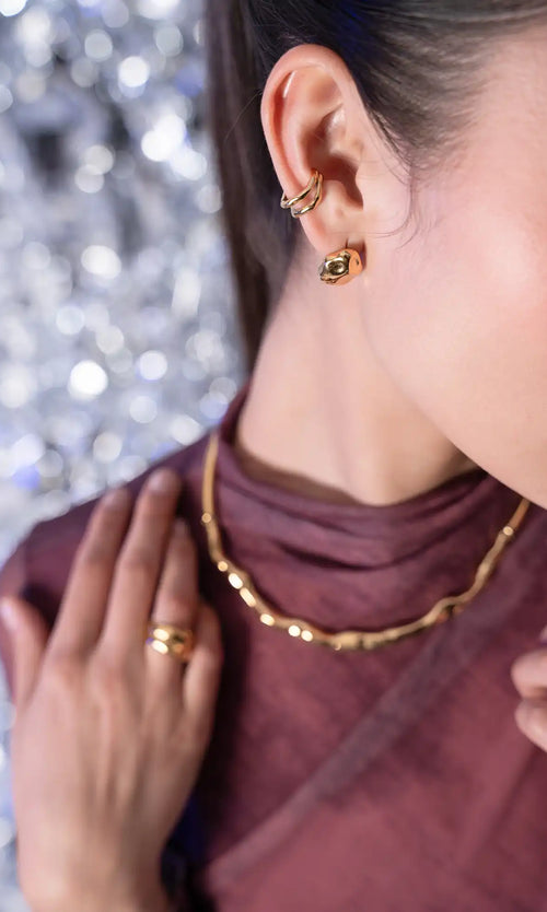 Paul Valentine Molten Ear Cuff Bis zu 55% Rabatt