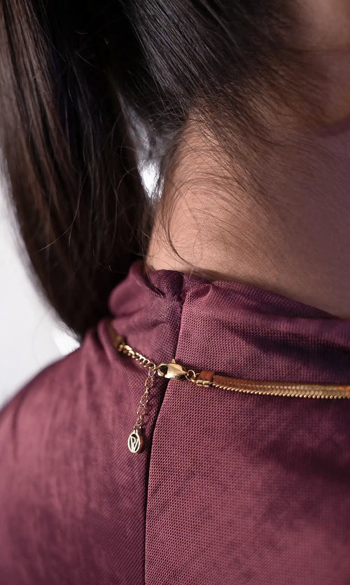 Paul Valentine Molten Sleek Necklace Super Rabatt